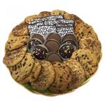 Cookie basket with Oreos, chocolate chip, oatmeal raisin and snickerdoodle from shiva.com. Kosher