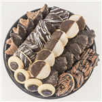BDR02S-1 small black and white cookie platter 1
