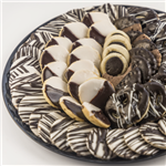 BDR02L-1 large black and white cookie platter 1