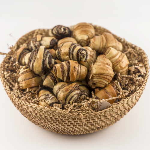 BDR06-1 assorted rugelach in a wicker basket 4
