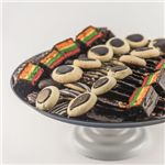 BDR08L-1 large cookie platter with rainbow cookies 1