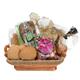 Gourmet chocolate bakery basket filled with babka, rugelach and cookies from shiva.com. Kosher
